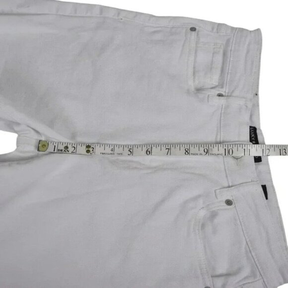 Lucky Brand Curvy High Rise Jean Short White 6" Inseam Size 10/30 - Picture 7 of 12